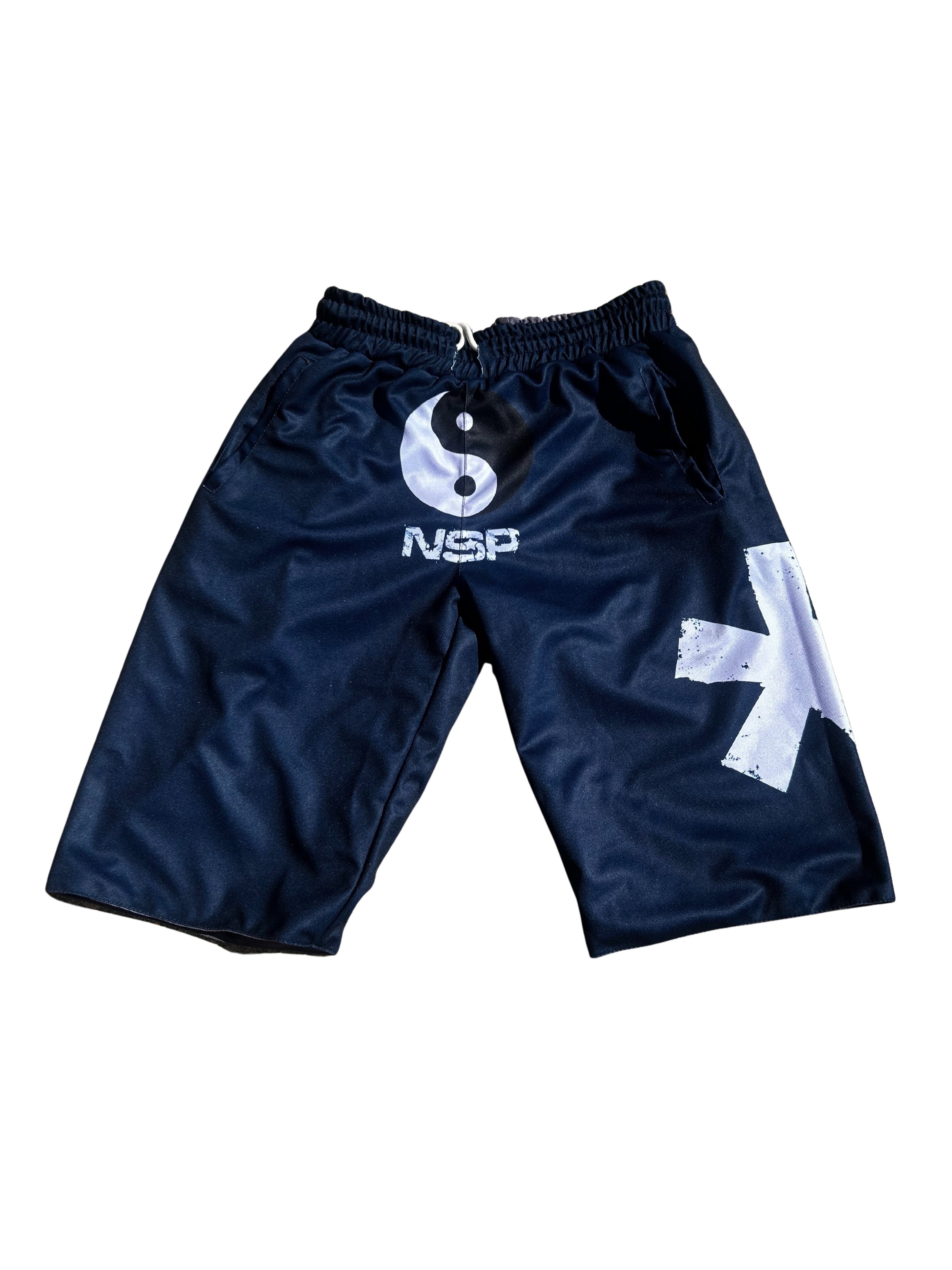 REVERSIBLE LONG MESH SHORTS